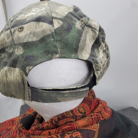 10 Point Antler Camo Hat Velcro Baseball Cap - Picture 8 of 9